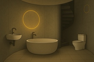 Second Floor Silo Bathroom by Jameson McShane