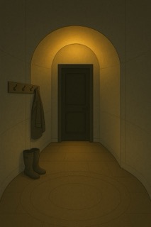 Mudroom with Illuminated Archway by Jameson McShane