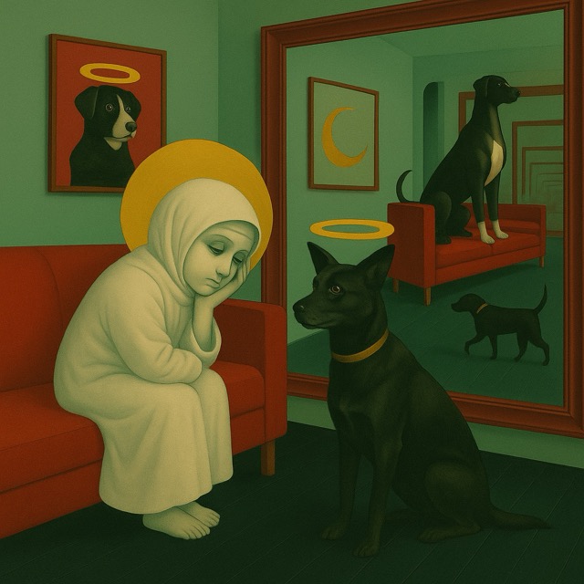 Sacred Reflection of Child and Dog
