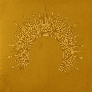 Golden Halo on Aged Background