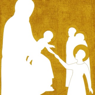 Sacred Silhouettes in Gilded Reverence